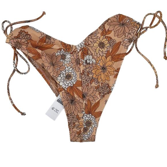 J. Crw Hipster Curved Waist Cheeky Bikini Bottom in Zinnia Floral Size XXS NWT - Picture 1 of 3